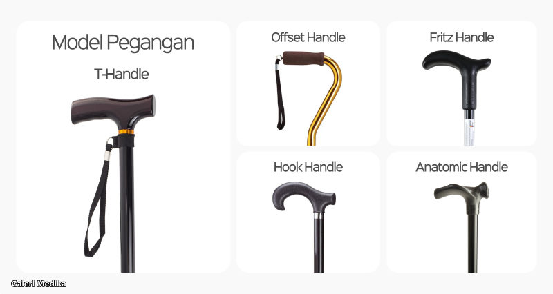 Tongkat bantu jalan terbaik untuk lansia dengan pegangan ergonomis1