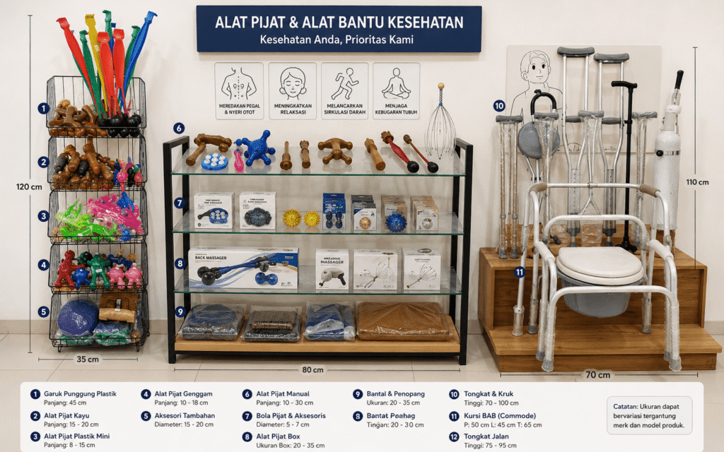 etalase toko menuju sehat plus